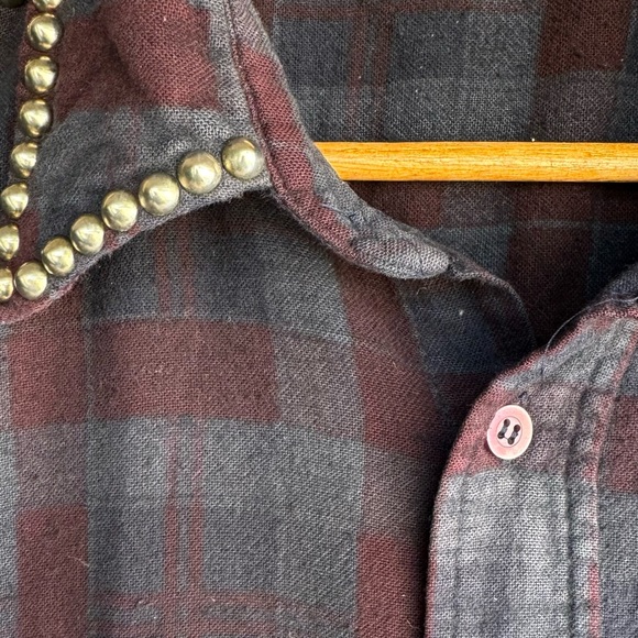 Original studded BESS NY customize oversize flannel OS - Picture 4 of 4